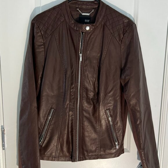 a.n.a Faux Leather Jacket - Picture 1 of 7